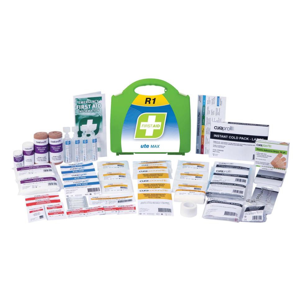 Fastaid First Aid Kit R1 Ute Max Kit Plastic Wall/Portable Case Each
