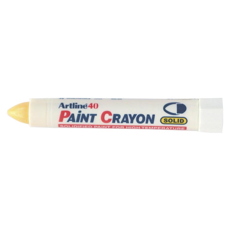 Artline 40 Paint Crayon Industrial Marker Yellow Winc