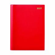 Winc 2027 Soft Touch Hard Cover Diary A4 Week to View Red