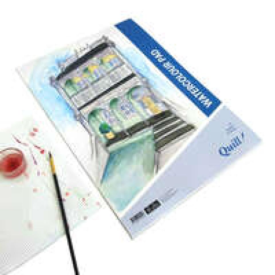 Quill Watercolour Pad A3 200gsm 12 Sheets Portrait Image