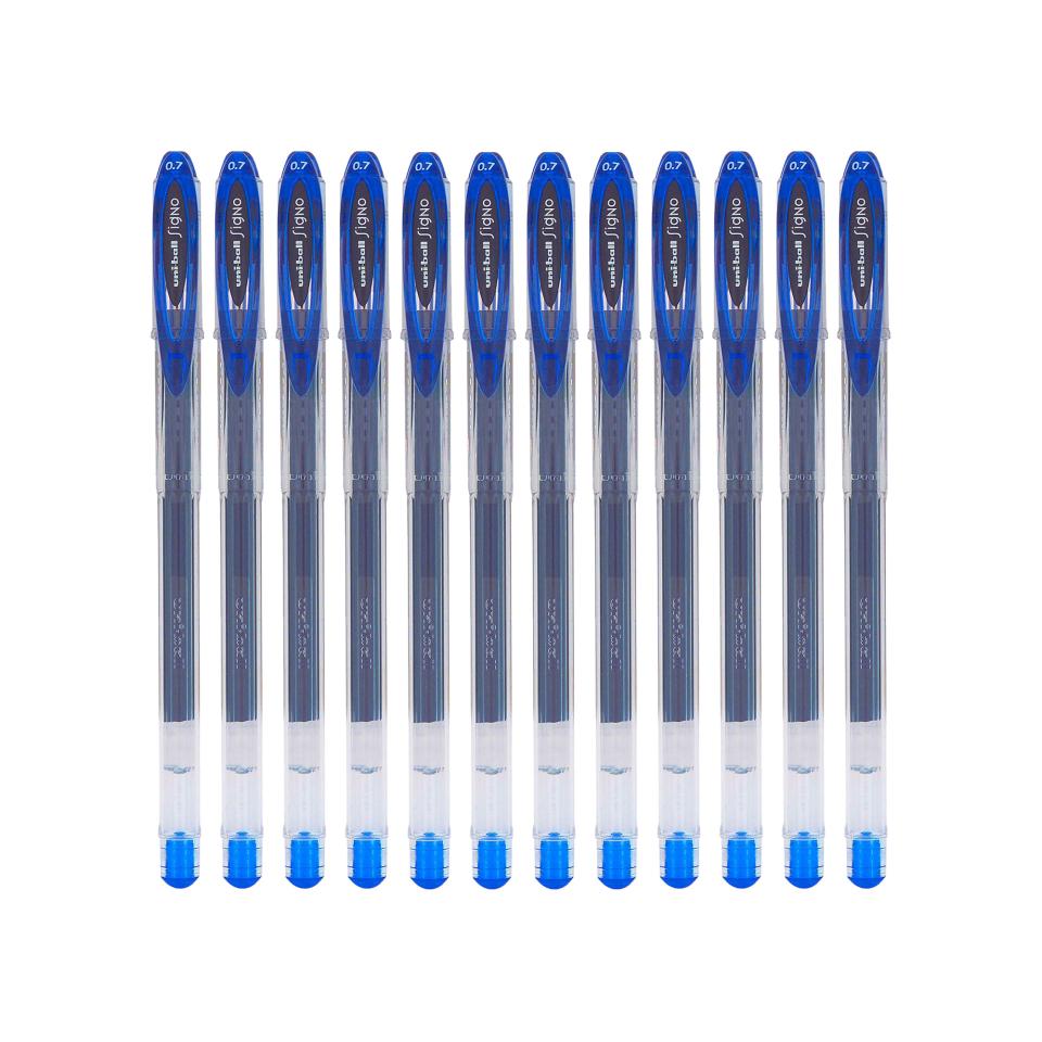 Uni-ball Signo Gel Pen Fine 0.7mm Blue Box 12