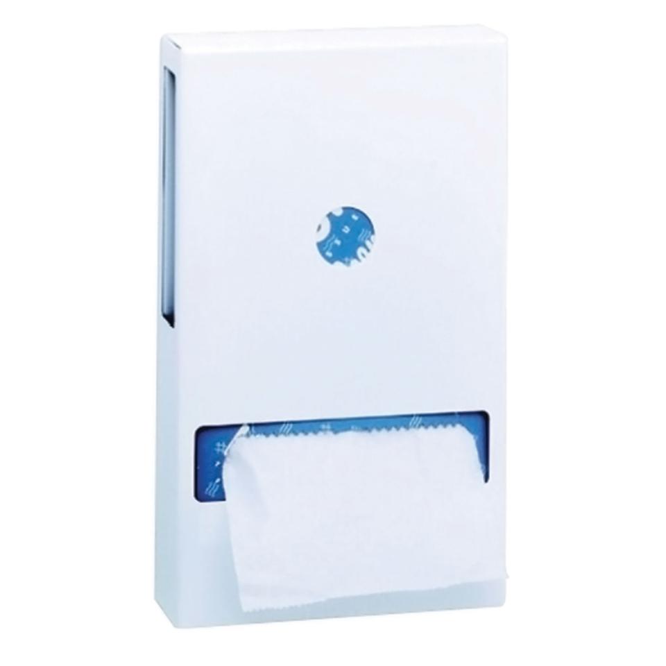 Kimberly Clark Costsaver 4930 Interfold Toilet Tissue Dispenser White Enamel