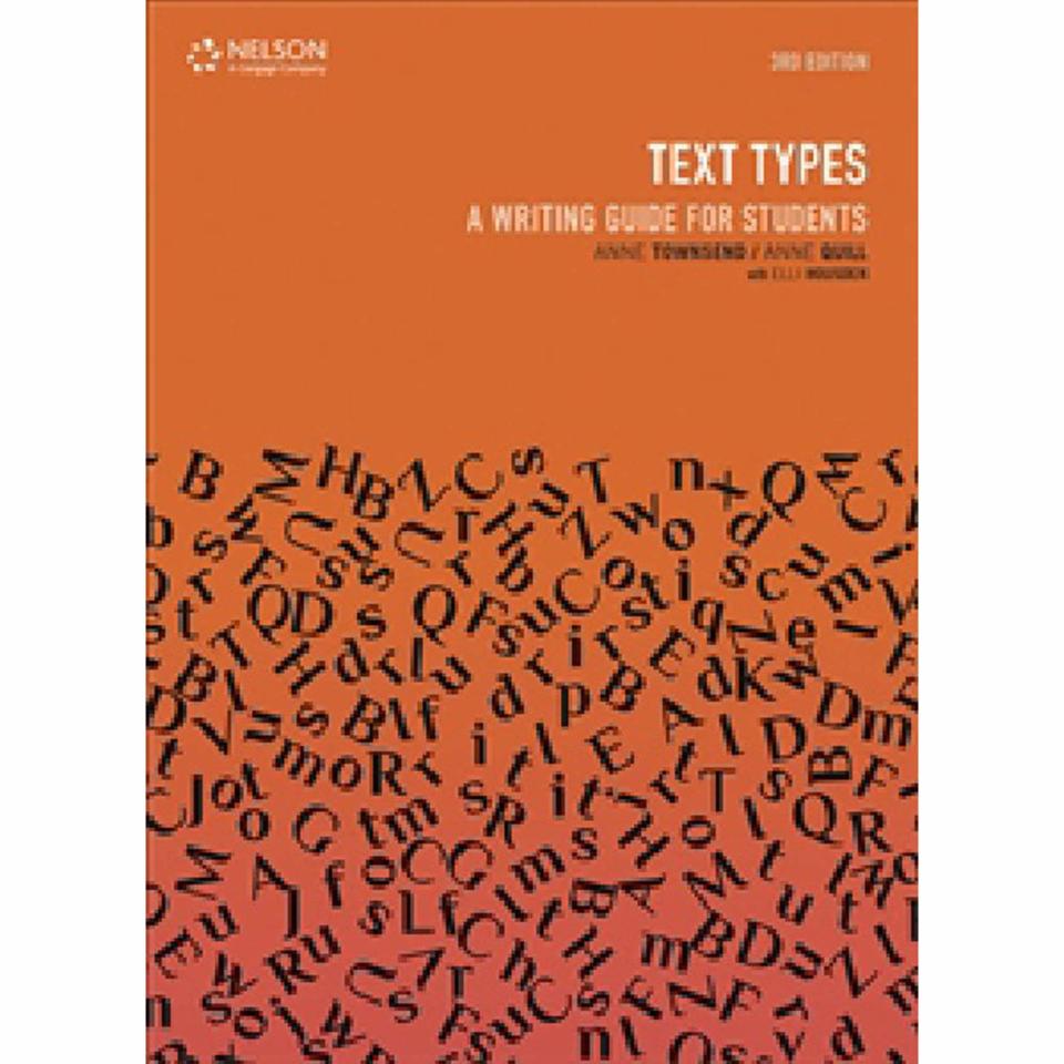 Text Types A Writing Guide For Students