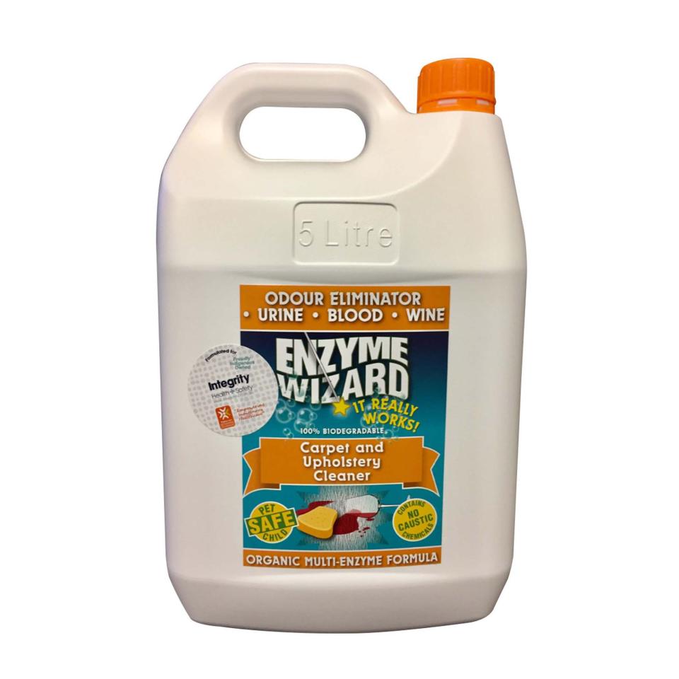 Integrity Health & Safety Indigenous Enzyme Wizard Carpet & Upholstery Cleaner 5L Dru