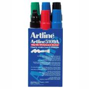 Artline 5109A Whiteboard Marker 10mm Big Nib Assorted Colours Pack 6