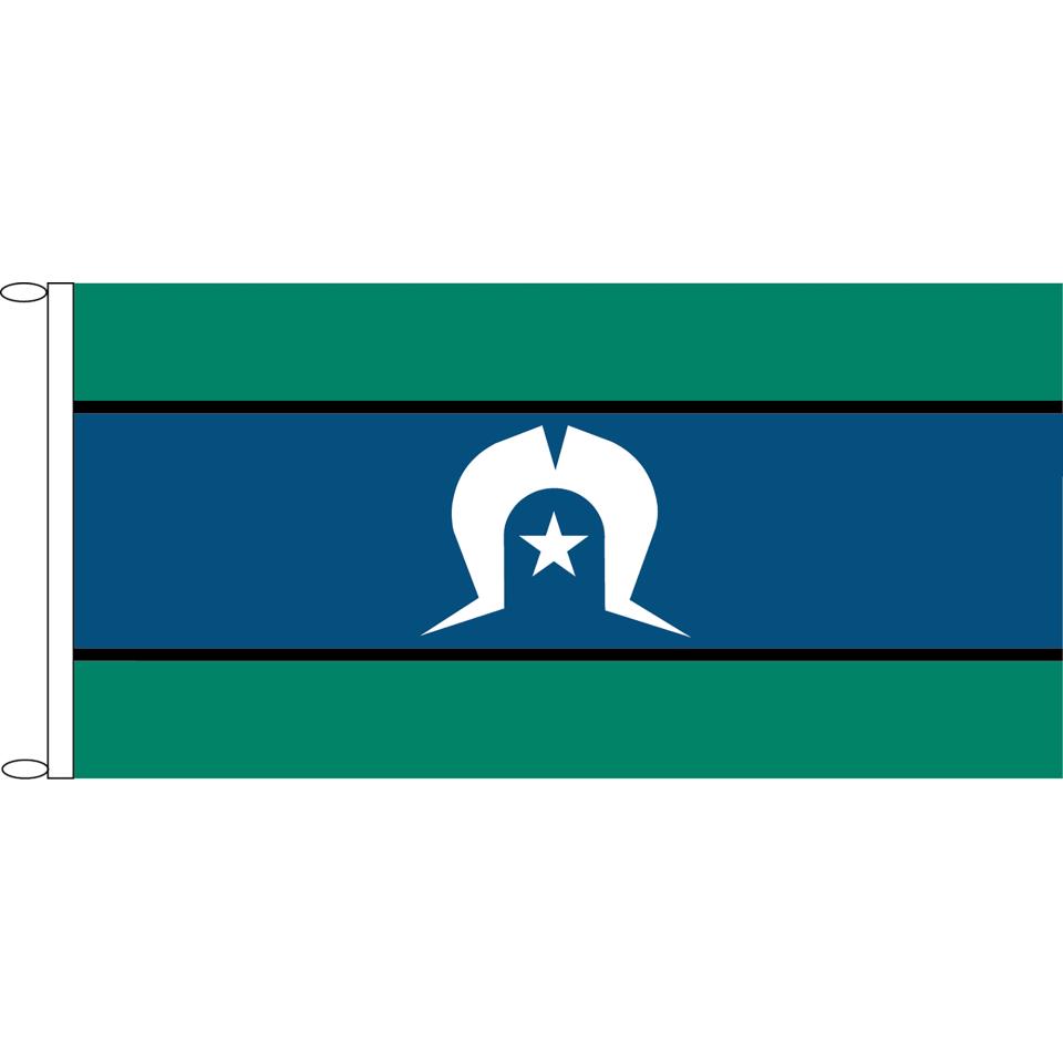 Torres Strait Islander Islander Flag Knitted Polyester 1800x900mm Image