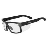 Cross Fit Clear Lens Safety Spectacle Frozen Matte Black Frame Including Spare X-fit Temples