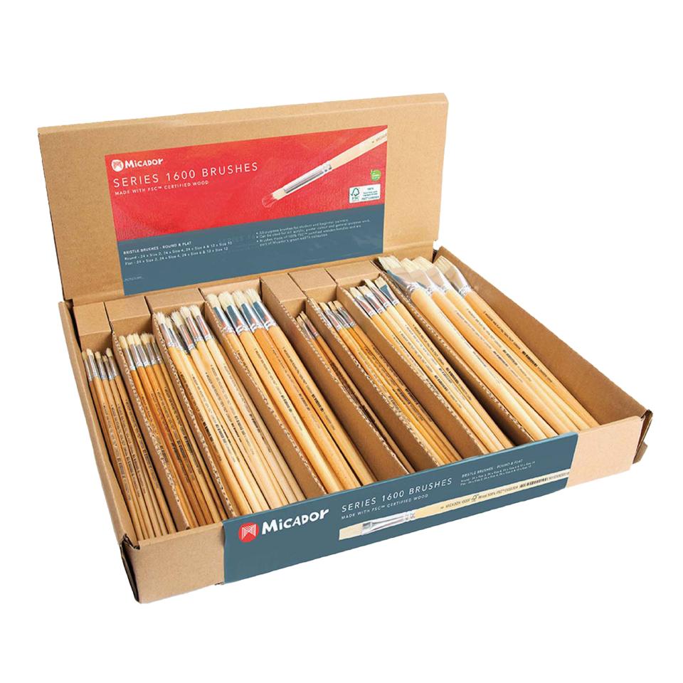 Roymac Series 1600 Brushes Display & Contents