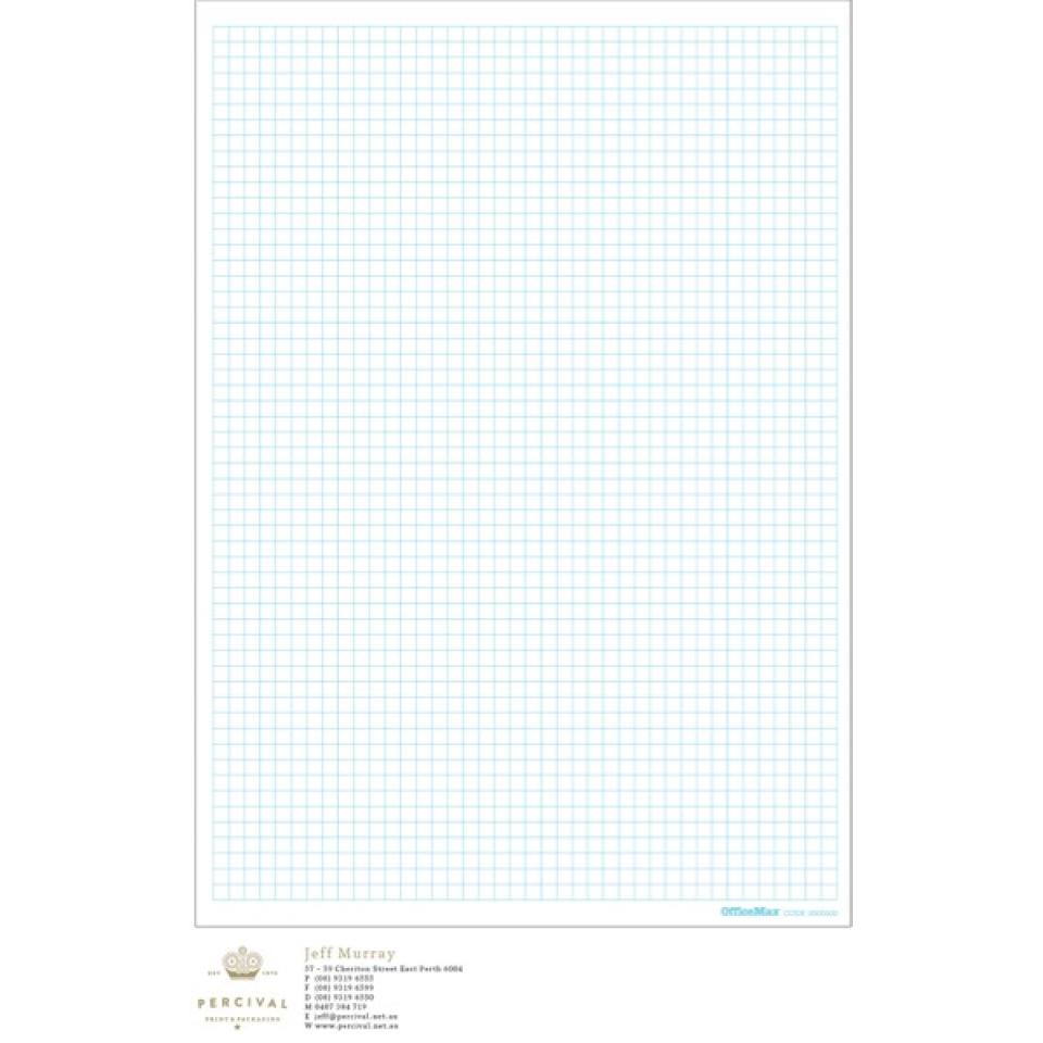 Graph Paper A4 Two Sided 5mm Heavy Line Ream