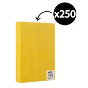 Winc Premium Coloured Cover Paper A4 160gsm Gold Pack 250