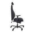 Thumbnail image of Dal Serati Support Pro Control Synchro with Arms &amp; Head Rest Inc Lumbar Pump in Black Fabric