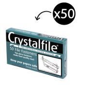 Crystalfile 70850 File Fastener Two Piece Box 50