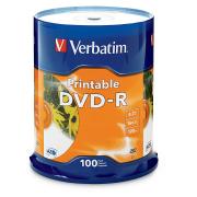 Verbatim Printable DVD-R 4.7 GB / 16x / 120 Min - 100-Pack Spindle