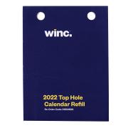 Winc 2022 Calendar Top Hole Refill 102 x 76mm