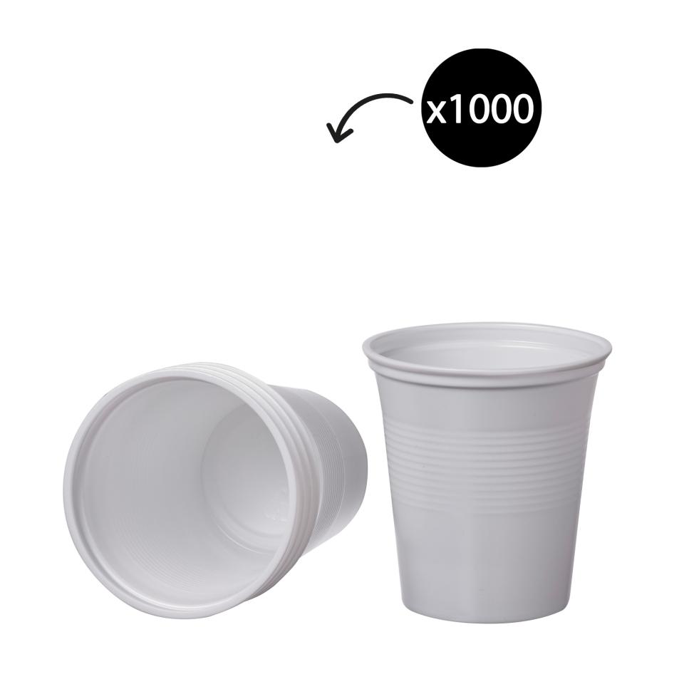 Winc All Purpose Plastic Cup White 180ml Carton 1000