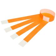 Rexel Wristbands Fluorescent Orange Pack 100