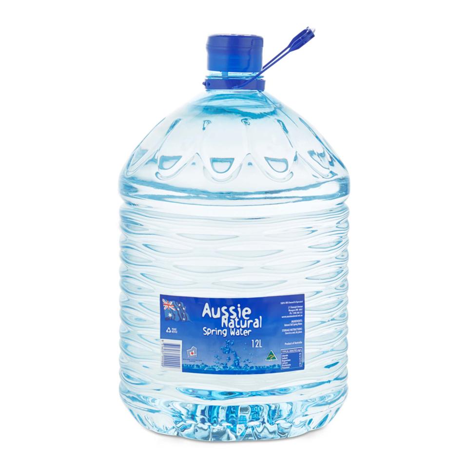 Aussie Natural Spring Water Crushable Bottle 12 Litre
