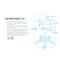 Thumbnail image of Chair Solutions LAB400 Drafter In Black Poly Shell