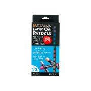 Micador Metallic Oil Pastels Pack 12
