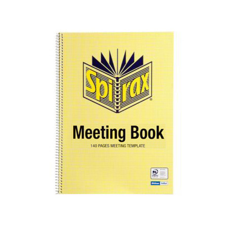 Spirax A4 Meeting Book 140 Page Each