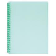 Marbig Display Book A4 Refillable 20 Pocket Insert Cover/Pastel Green