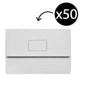 Marbig Slimpick Document Wallet Foolscap Grey Box 50