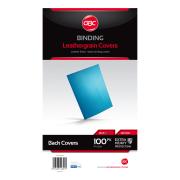 GBC Leathergrain Back Binding Cover A4 300 GSM Blue Pack 100