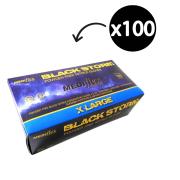 Mediflex Black Storm Nitrile Examination Gloves Black XL Box 100