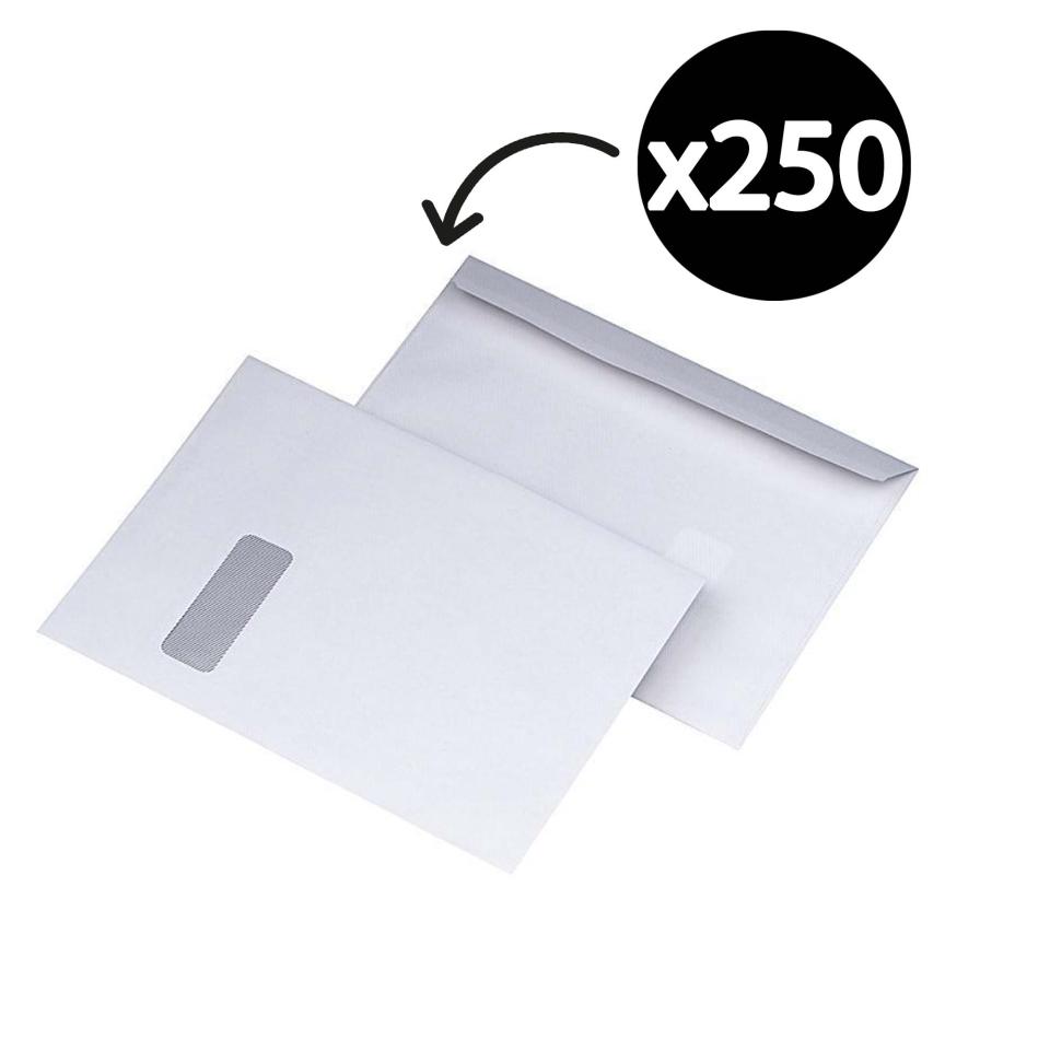 Envelope C4 Cartridge Secure Heavyweight Window Face PeelNSeal Box
