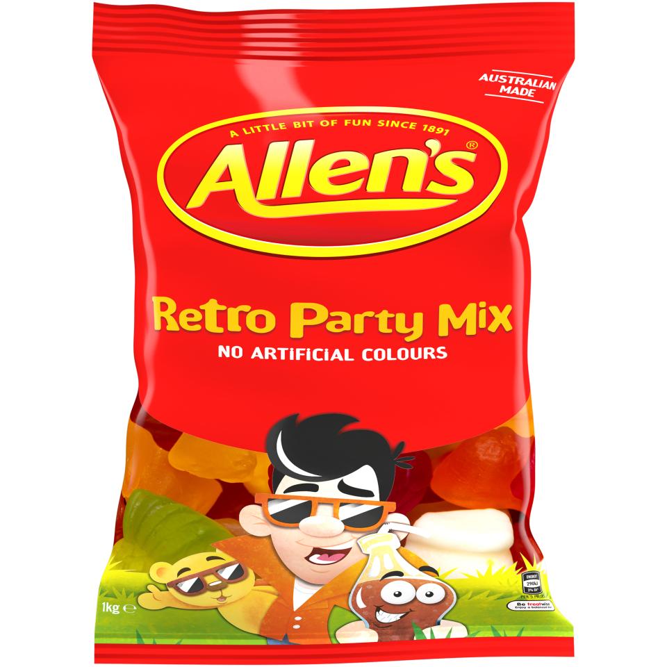Allens Party Mix Retro 1kg Pack | Winc