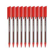 Staedtler Stick Plus Ballpoint Pen Medium 0.45mm Red Box 10