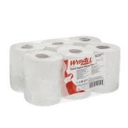 Wypall 6222 Reach Service & Retail Wiping Paper Centrefeed White Roll Carton 6