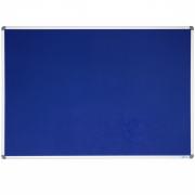 Visionchart Pinboard Corporate Felt 1200x900mm Standard Frame Blue
