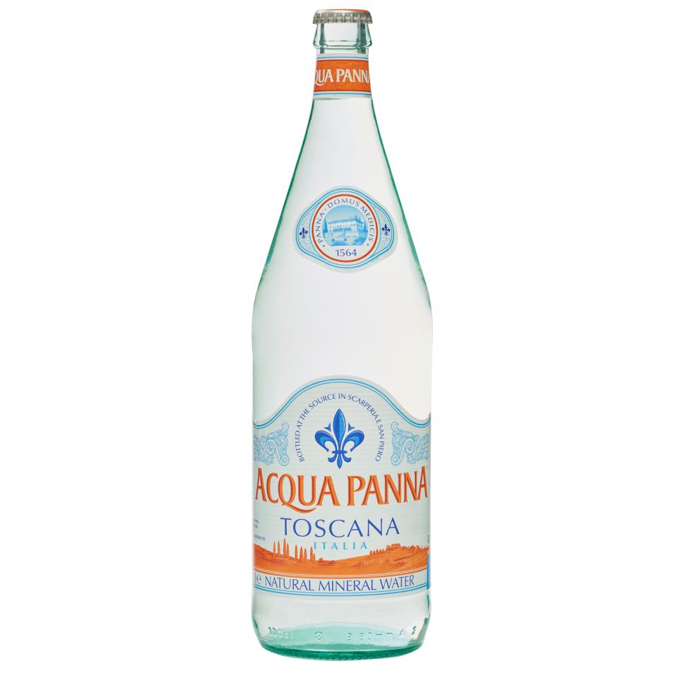 Acqua Panna Still Mineral Water Glass Bottle 1 Litre ...