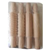 Modelling Tools Rolling Pin Patterned 210mm Pack 4