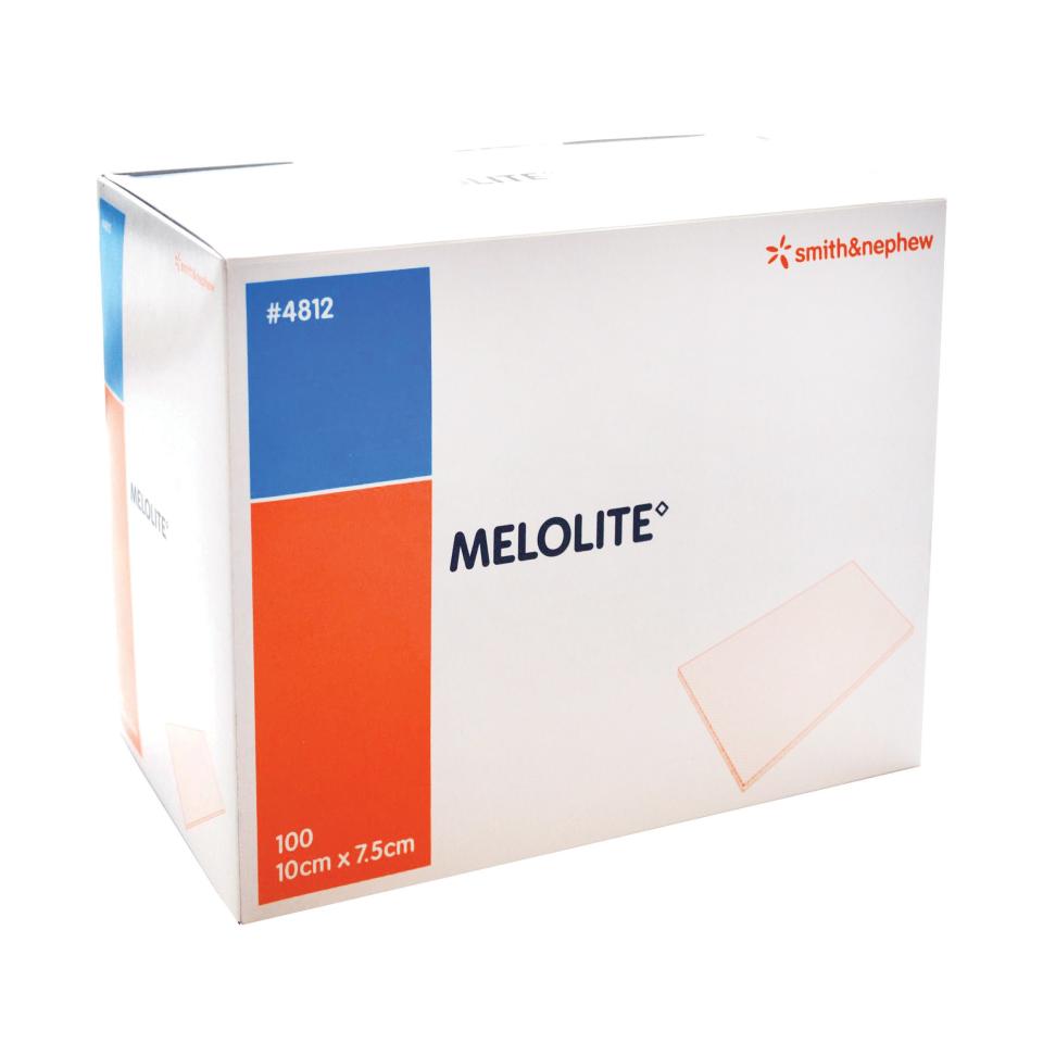 Smith & Nephew Melolite Low-Adherent Dressing 7.5cm X 10cm Bx 100 Image