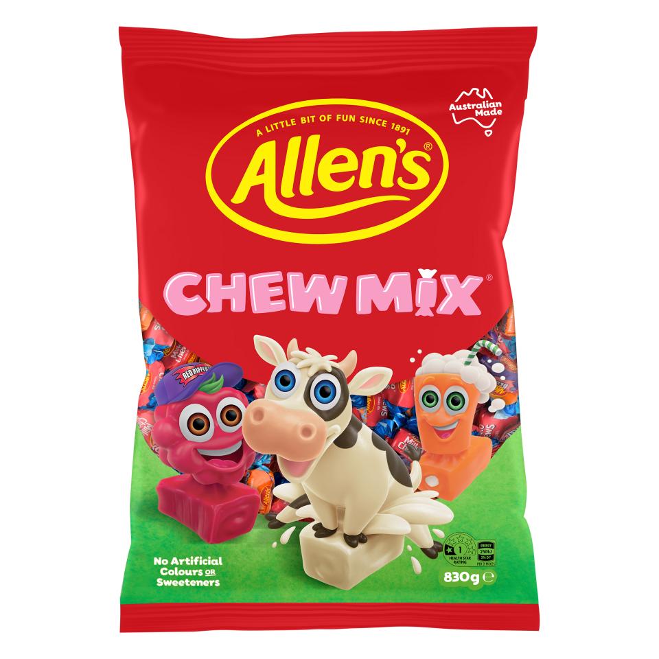 Allen's Chew Mix Lollies 830g Image