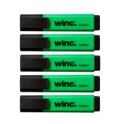 Winc Highlighter Chisel Tip 2.0-5.0mm Green Box 5
