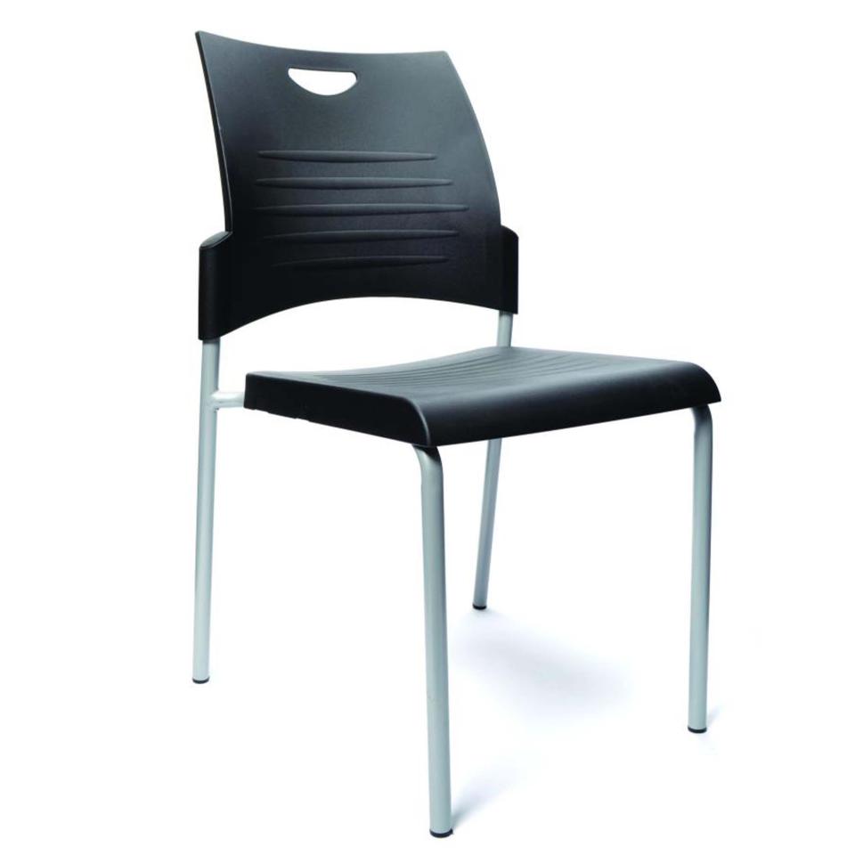 Buro Pronto 4 Leg Visitor Chair Black