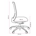 Thumbnail image of Buro Mentor Task Chair  Mesh Back Nylon Base with Arms Safetex