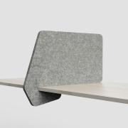 Visionchart Sana Acoustic Desk Divider Slider Incline Design 24mm Moonlight Each