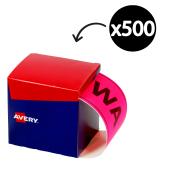 Avery WA Shipping Label 100 x 150.4mm Fluoro Pink 500 Labels