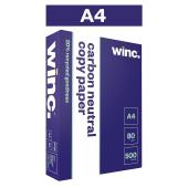 Winc Carbon Neutral 20% Recycled Copy Paper A4 80gsm White Ream 500