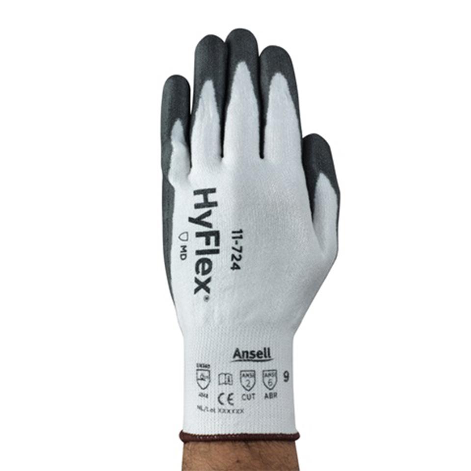 Hyflex 11-724 Cut 3 Resistant Gloves Pu Palm Pair