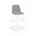 Thumbnail image of OLG Sofia Barstool with Sled Powdercoated Base Seat Height 420mm Upholstered Fabric