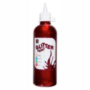 Educational Colours Glitter Paint 500ml Red