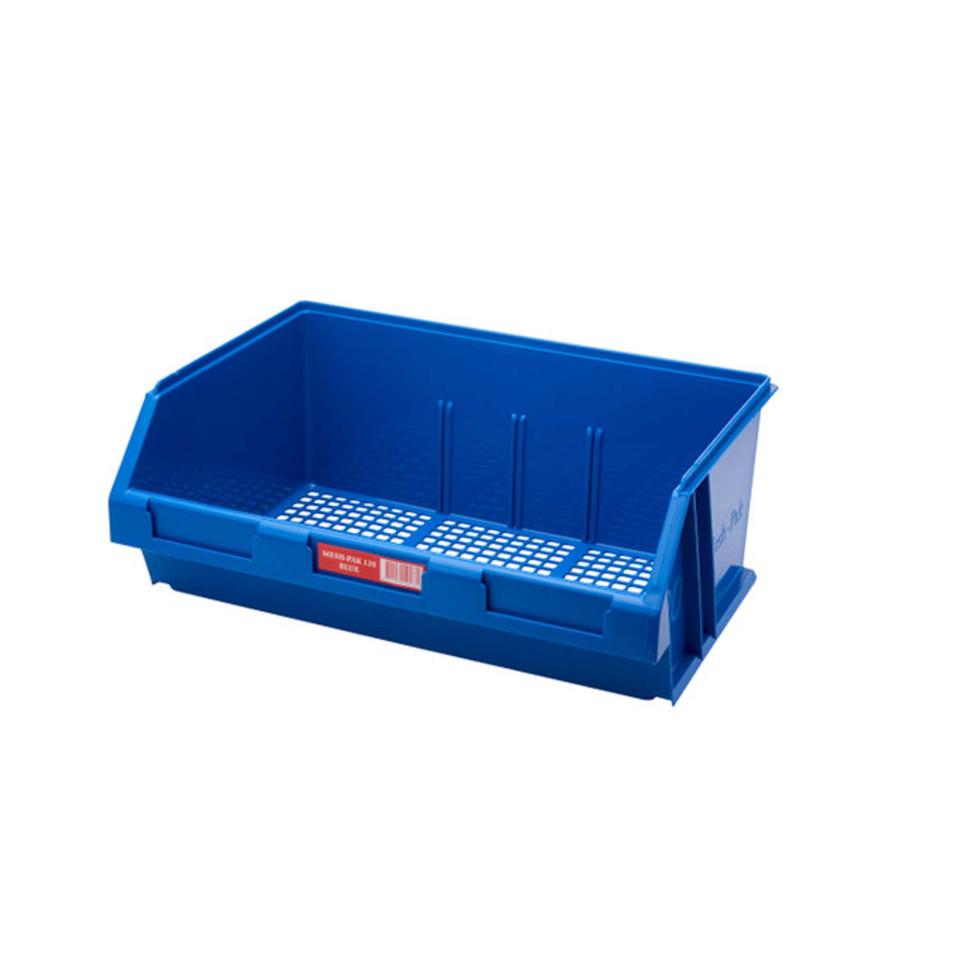 Fischer Mesh-pak 120 Stack Storage Tub 12Lt Blue Each | Winc