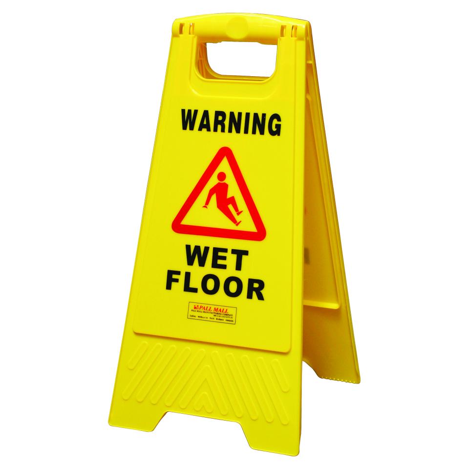 Pall Mall Basac11Y A Frame Safety Sign Wet Floor Yellow | Winc