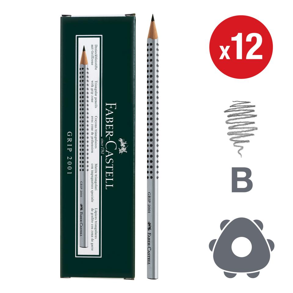 Grip 2001 Triangular Graphite Pencils B - Box of 12 Image