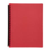 Winc Display Book Refillable Insert Cover A4 20 Pocket - Red